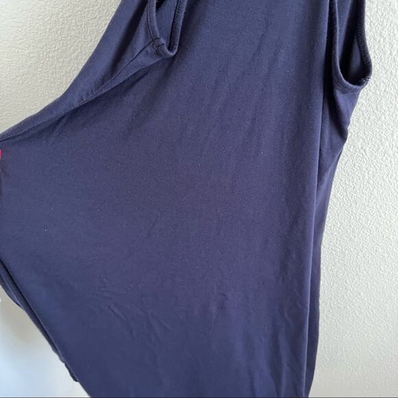 Fighting Eel Navy Blue Stretchy Tank Dress Small - Picture 9 of 9